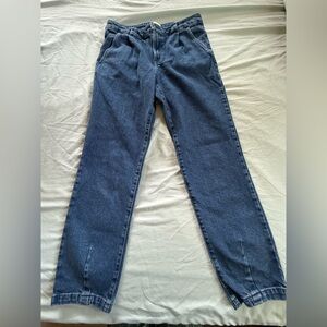 Sezane Women's Straight Blue Jeans